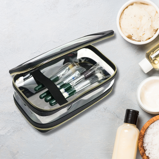 Personalised Leather Dual Zipper Case