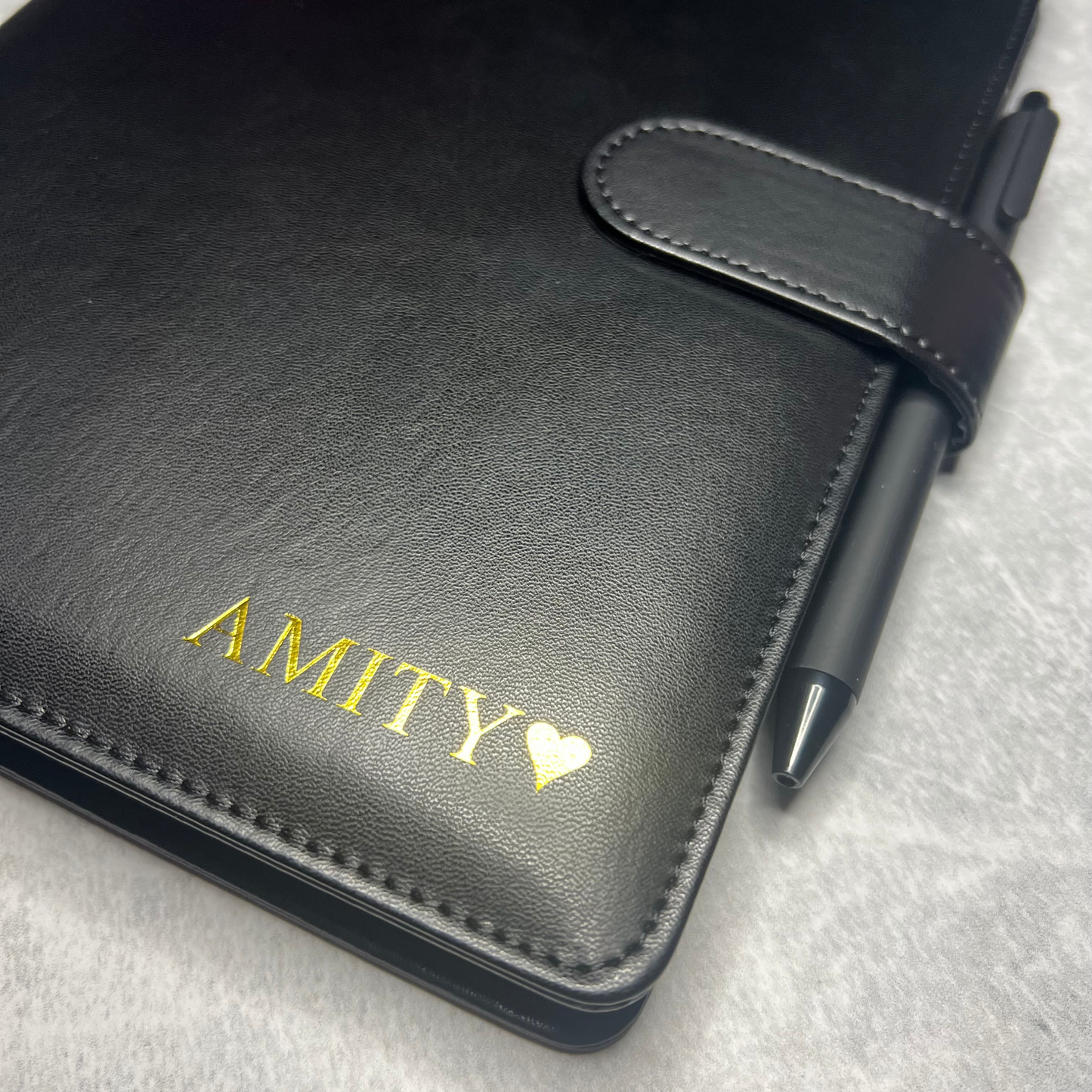 Personalised A5 Leather Refillable Weekly Planner