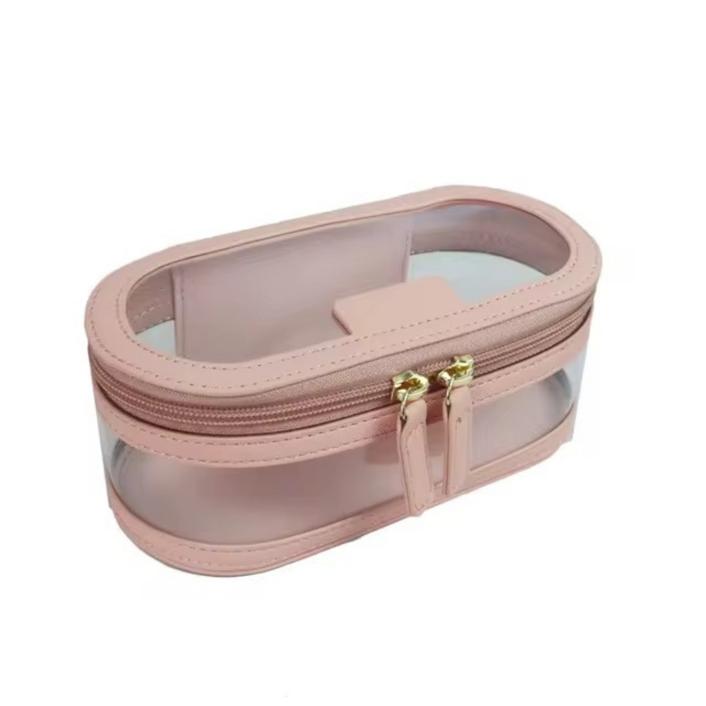 Personalised Saffiano Leather Oval Clear Case