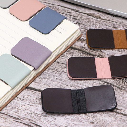 Magnetic Personalised Leather Bookmarks