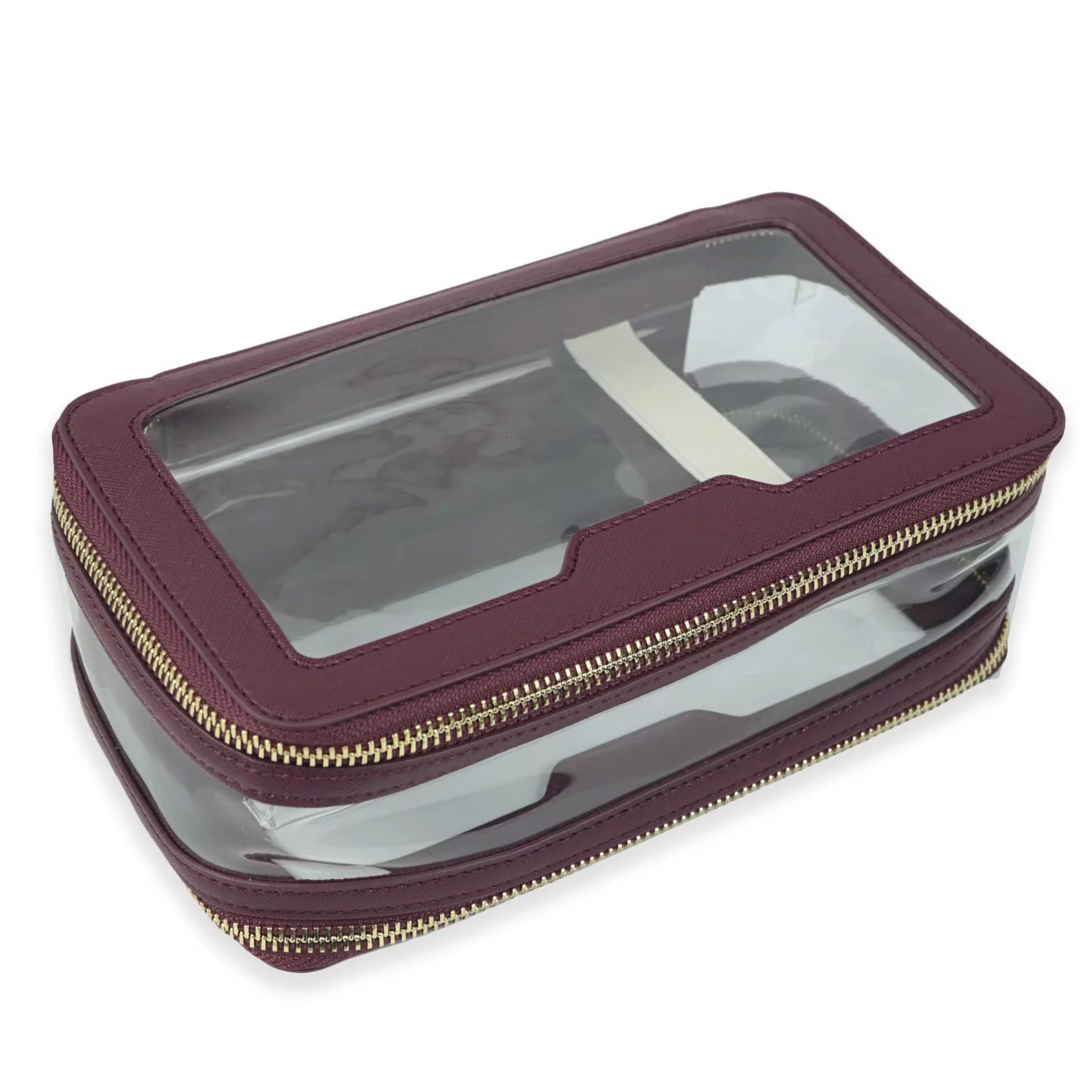 Premium Saffiano Leather Dual Zipper Case - PREORDER