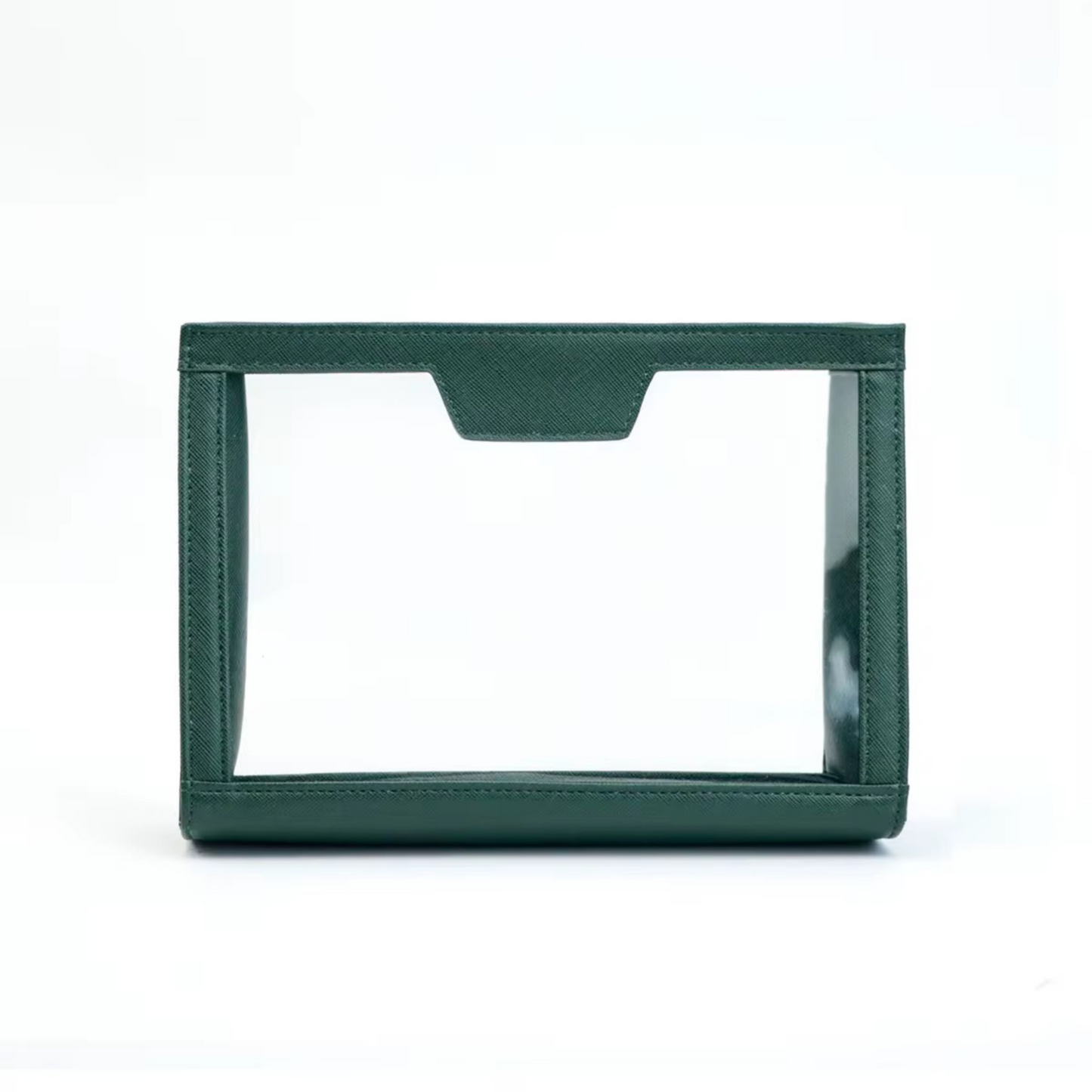 Premium Saffiano Leather Transparent Organiser - PREORDER