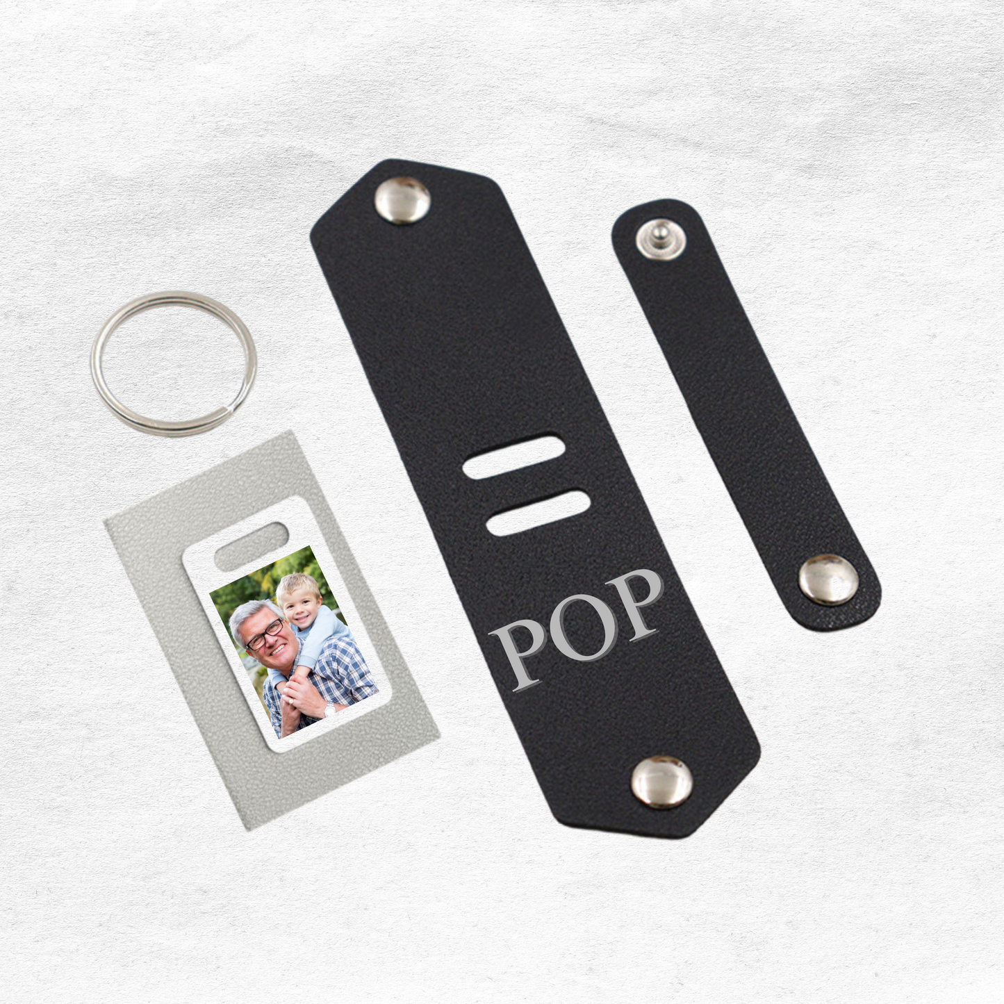 Personalised Leather Photo Key Tags