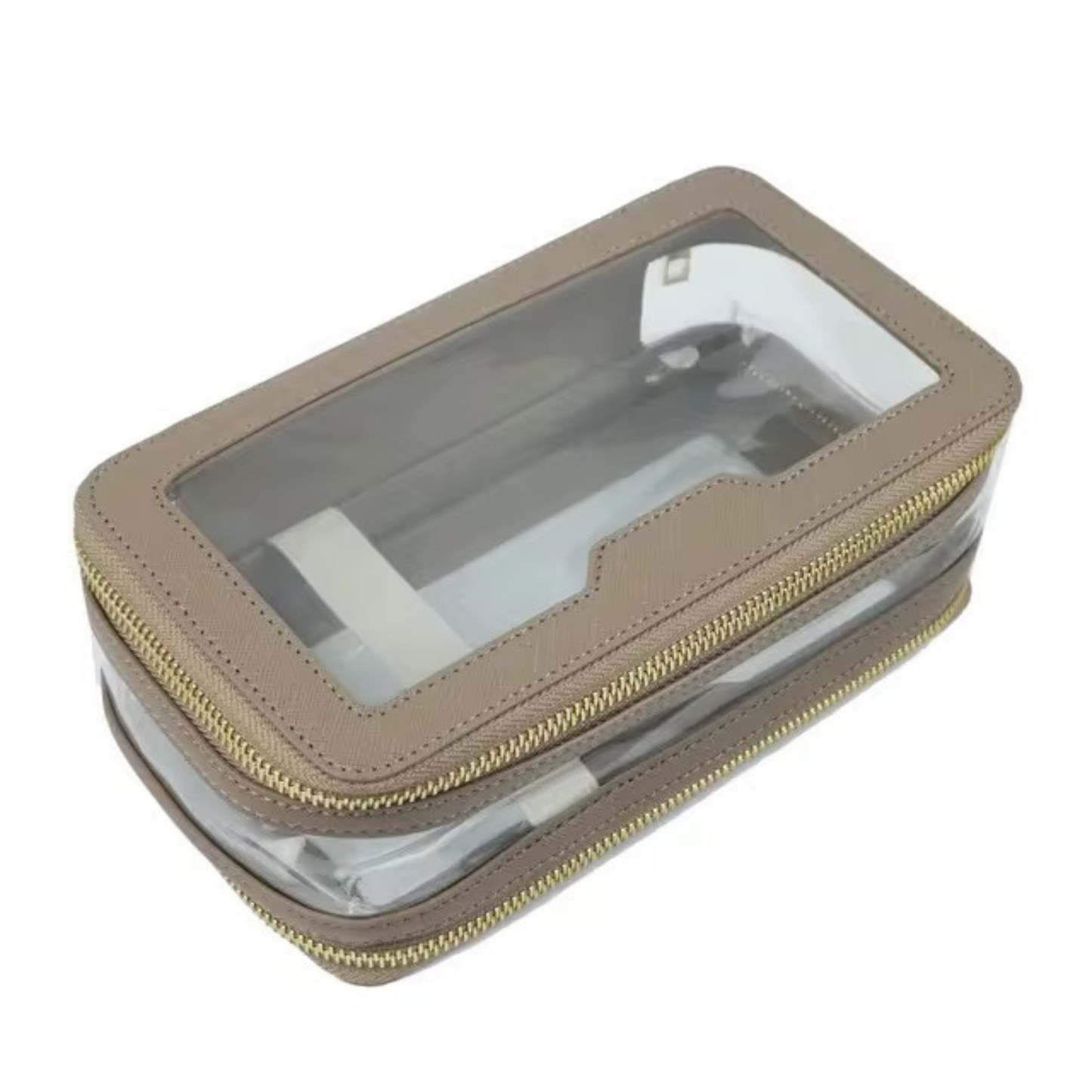 Premium Saffiano Leather Dual Zipper Case - PREORDER