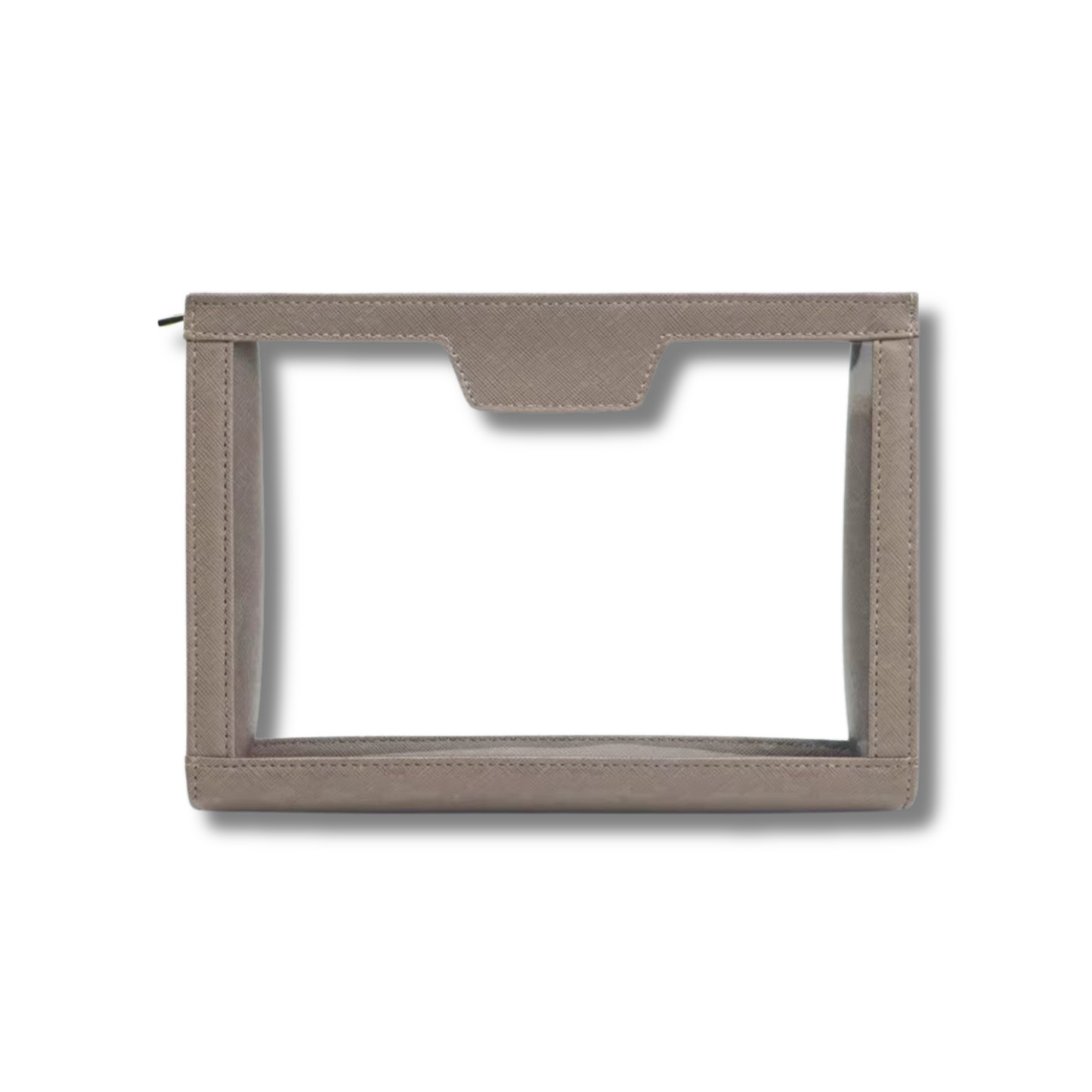 Premium Saffiano Leather Transparent Organiser - PREORDER