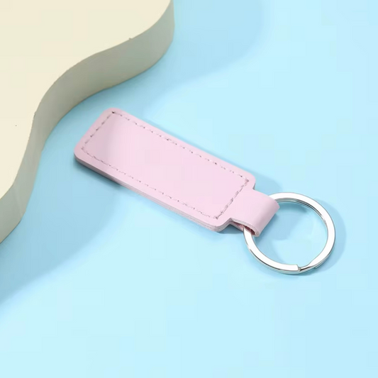 Personalised Leather Keyring Tag