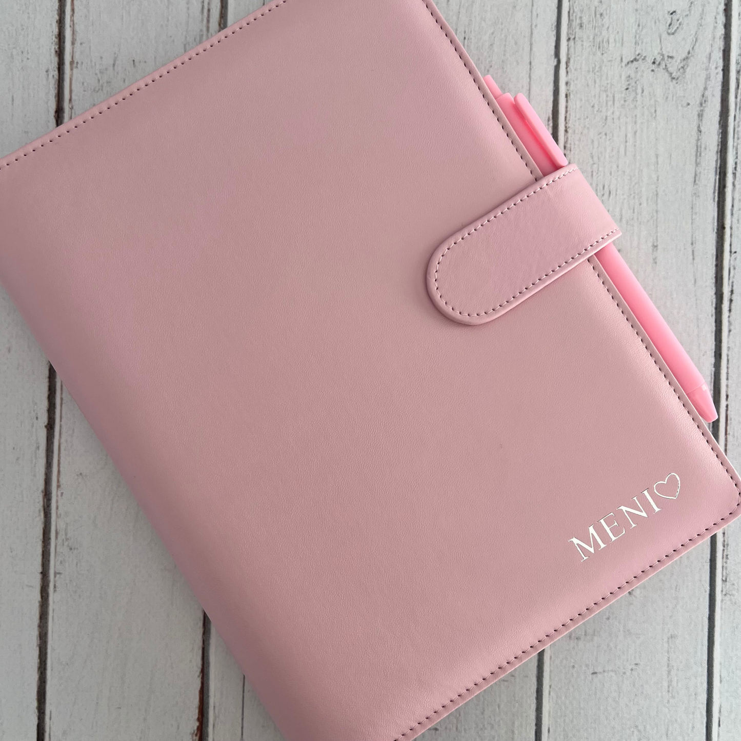 Personalised A5 Leather Refillable Weekly Planner