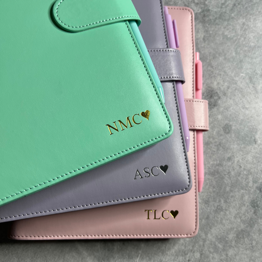Personalised A5 Leather Refillable Weekly Planner