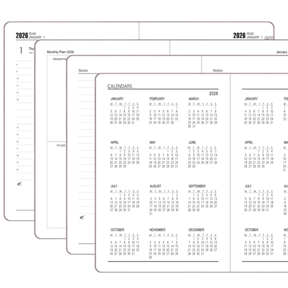 Personalised A5 Leather 2026 Planner