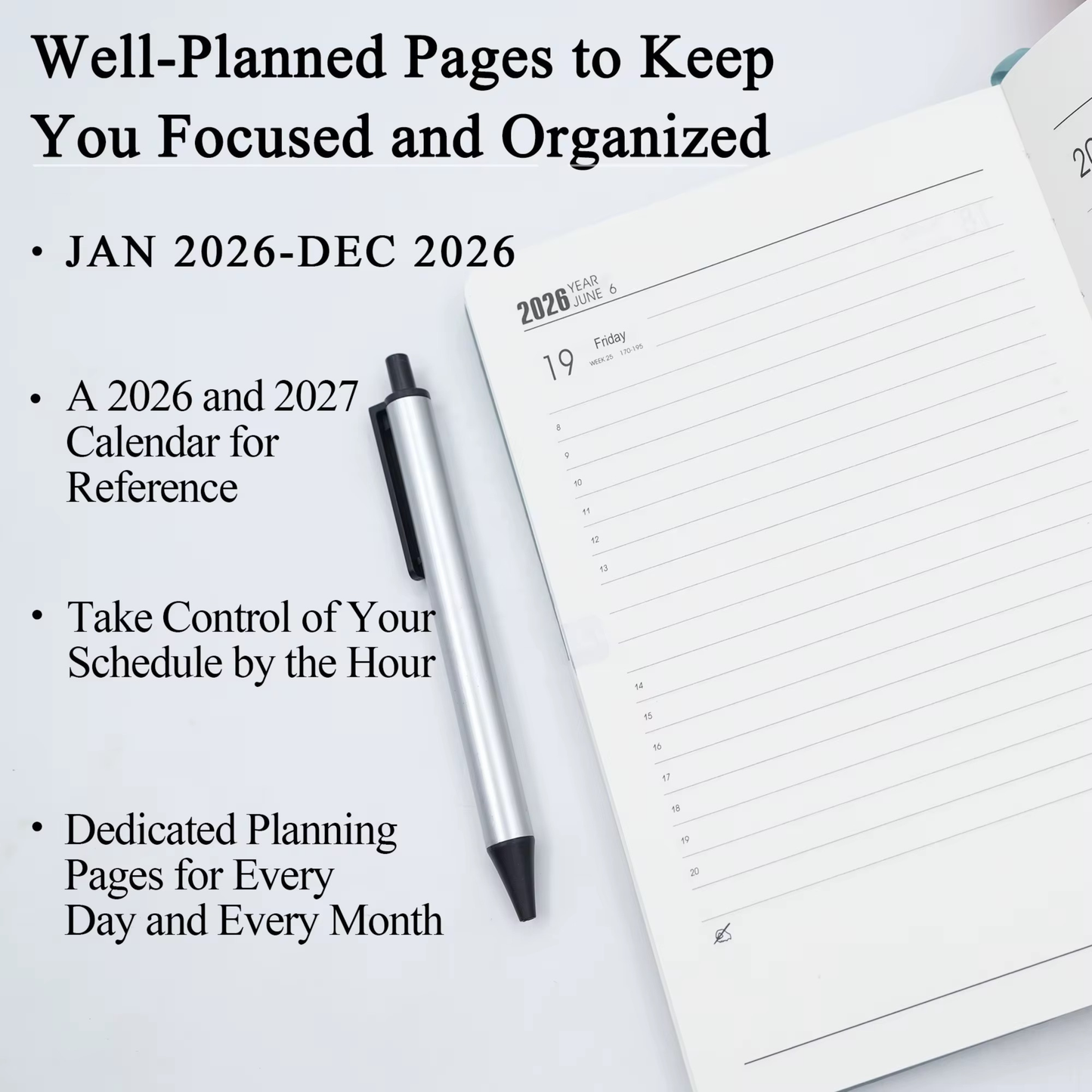 Personalised A5 Leather 2026 Planner