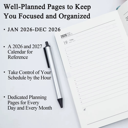 Personalised A5 Leather 2026 Planner