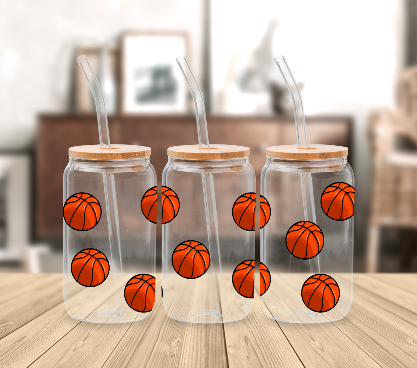 Basketballs - 16oz UV DTF Wrap