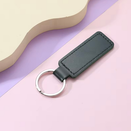 Personalised Leather Keyring Tag