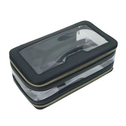 Premium Saffiano Leather Dual Zipper Case - PREORDER