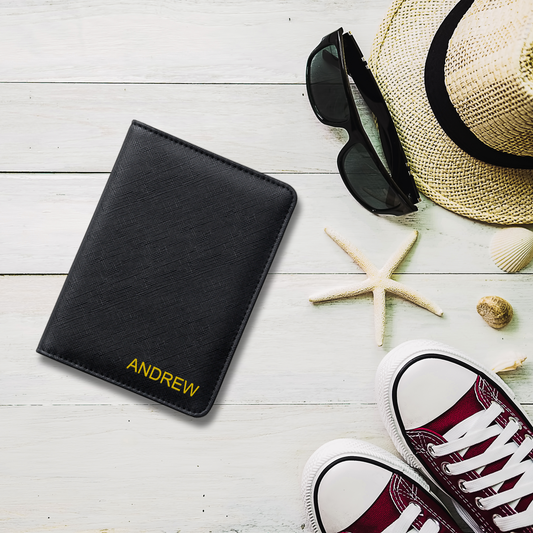 Personalised Saffiano Leather Passport Cover