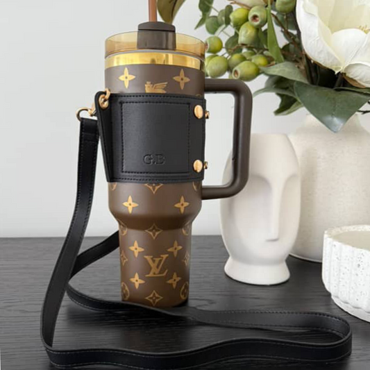 Personalised Leather Cup Strap