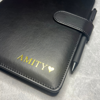 Personalised A5 Leather Refillable Notebook