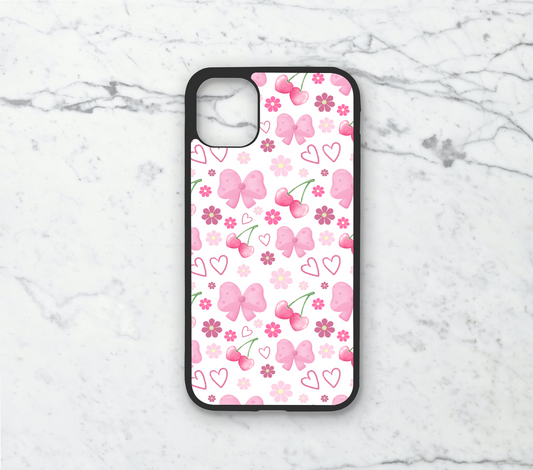 Bows and Cherries - Phone Case