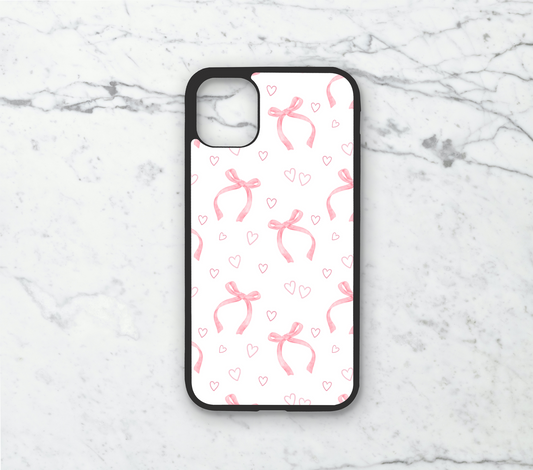 Bows and Hearts - Phone Case