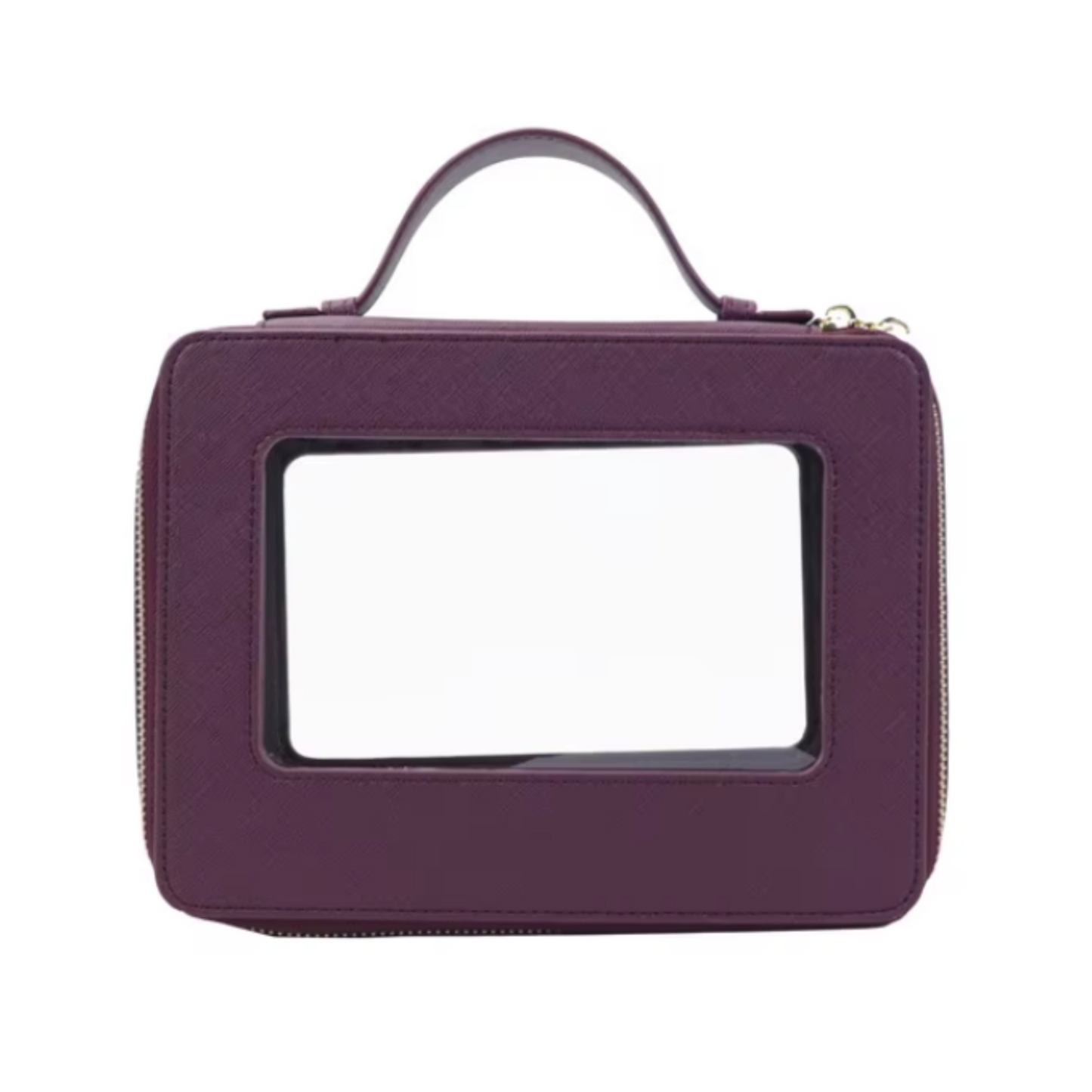 Premium Saffiano Leather Beauty Case