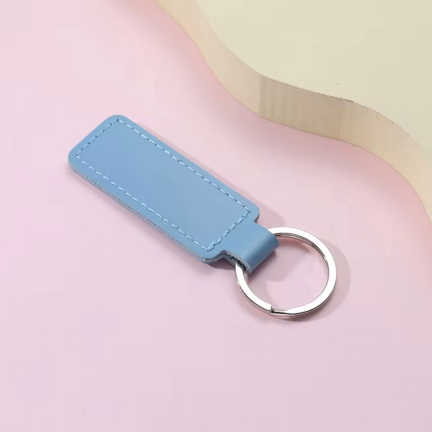 Personalised Leather Keyring Tag