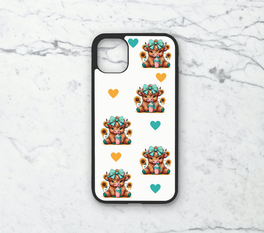 Highland Cow Milkshake - Phone Case Digital Download