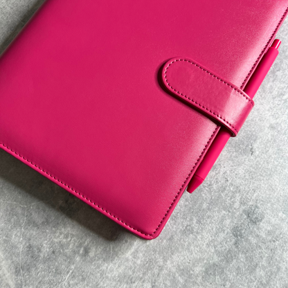 Personalised A5 Leather 100 Envelopes Savings Diary