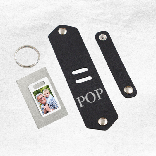 Personalised Leather Photo Key Tags