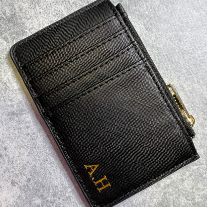 Personalised Leather Slim Card Wallet