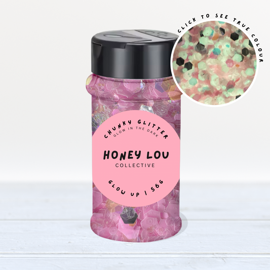 Glow Up  | Glow In The Dark - Chunky Glitter 56g