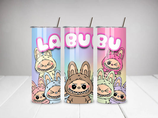 Labubu Design - 20oz Tumbler with Straw and topper