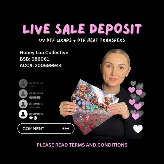 TikTok Live Sale $10 Deposit