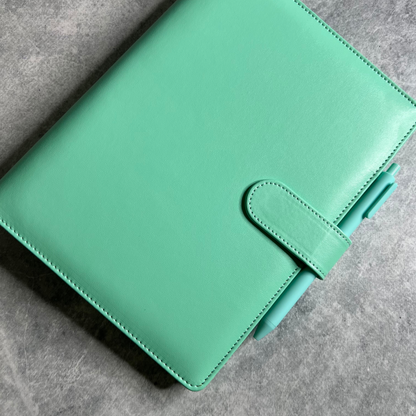 Personalised A5 Leather 100 Envelopes Savings Diary