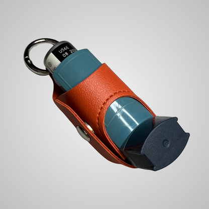 Personalised Leather Puffer Holder