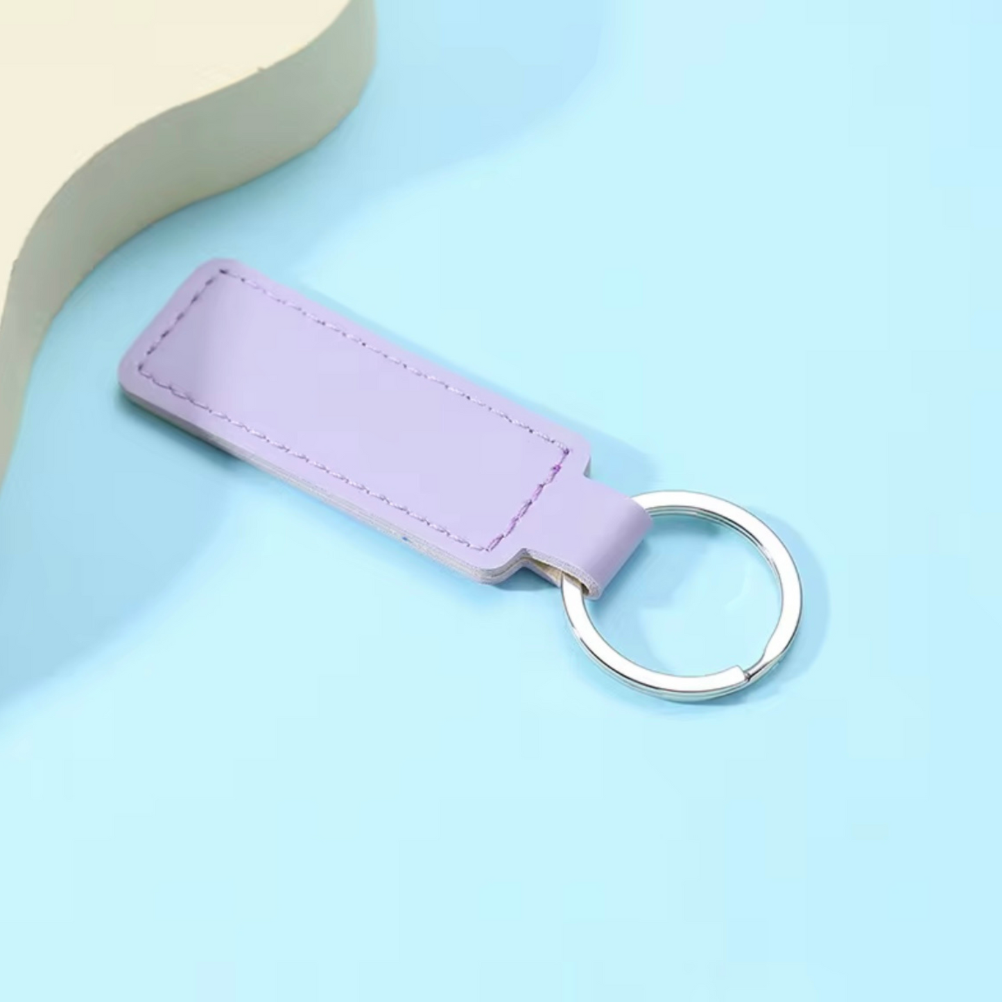Personalised Leather Keyring Tag