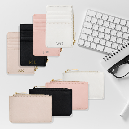 Personalised Leather Slim Card Wallet