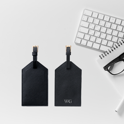 Personalised Leather Luggage Tag