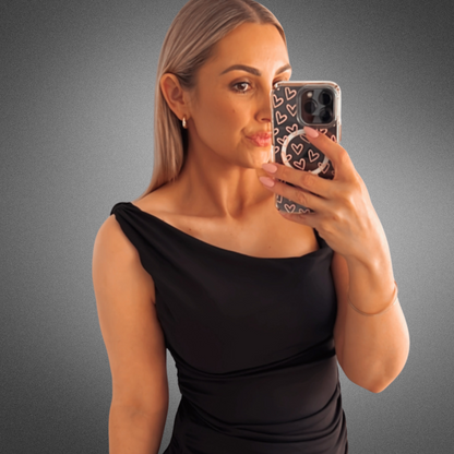 Pink Love Heart MagSafe Phone Cases