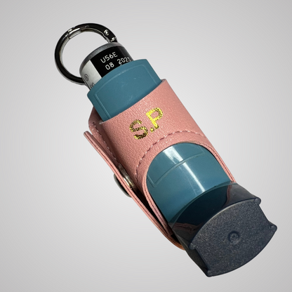 Personalised Leather Puffer Holder