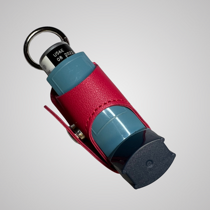 Personalised Leather Puffer Holder