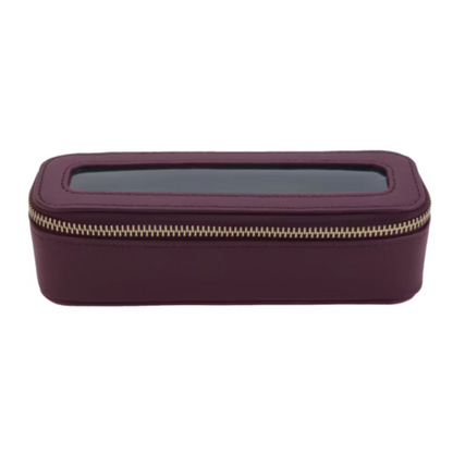 Premium Saffiano Leather Beauty Bag