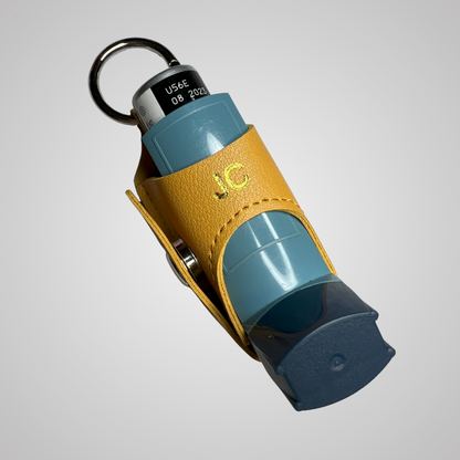 Personalised Leather Puffer Holder