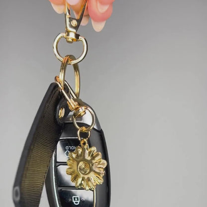 Personalised Saffiano Leather Keyring Tag